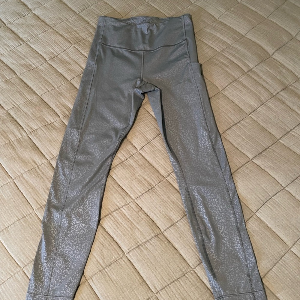 Athleta Gray High-Waist Seamless Leggings